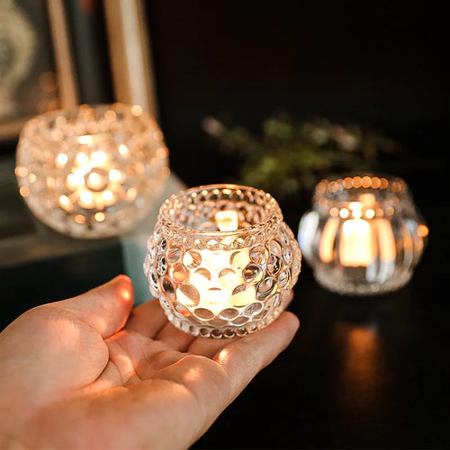 spherical glass pumpkin lamp for craft decorations - vue 2 sur 11