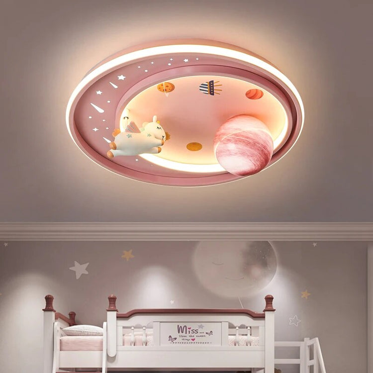Astros planet cartoon ceiling light