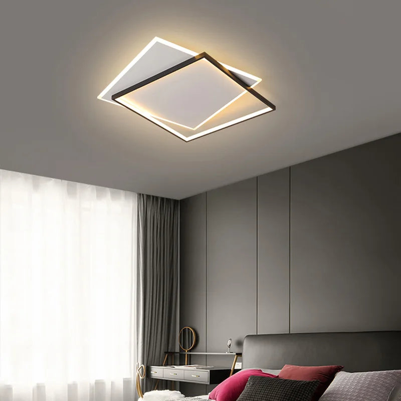 Nordic dimmable LED ceiling light with simple design - vue 6 sur 9