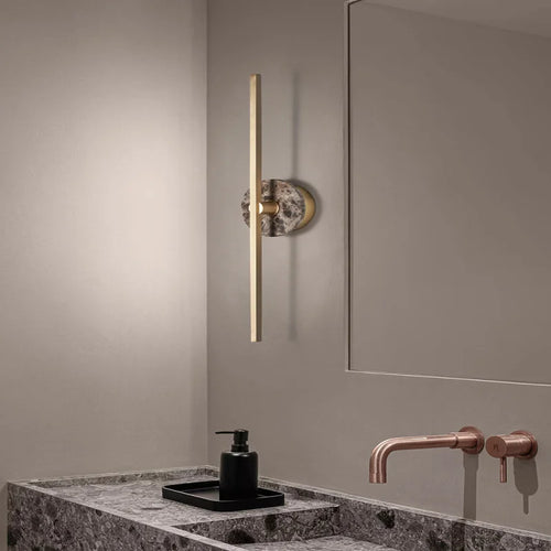 Minimalist luxury Spanish marble wall light - vue 2 sur 18
