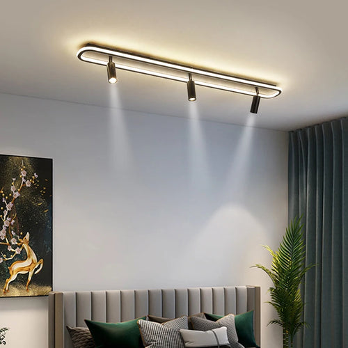 Modern LED chandelier for indoor dimmable lighting - vue 5 sur 18