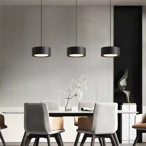 lustre à led doré et noir pour cuisine et restaurant avec gradation - vue 3 sur 8