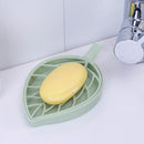 portable leaf-shaped double-layer soap box