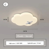 Creative cloud ceiling light for a cosy children's room