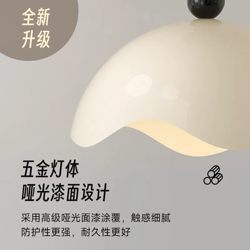 Creative nordic LED ceiling light with remote control and adjustable brightness - vue 4 sur 6