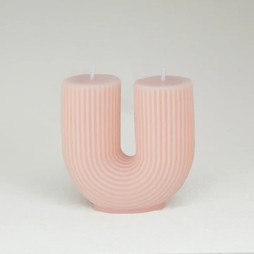 geometric u-shaped scented candles for home decor - vue 21 sur 22