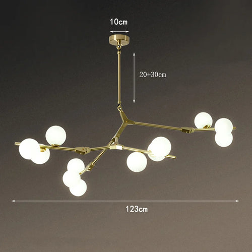 Modern pendant light minimalist dimmable indoor decor - vue 8 sur 12