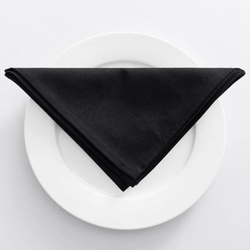 Modern satin table napkin set for receptions