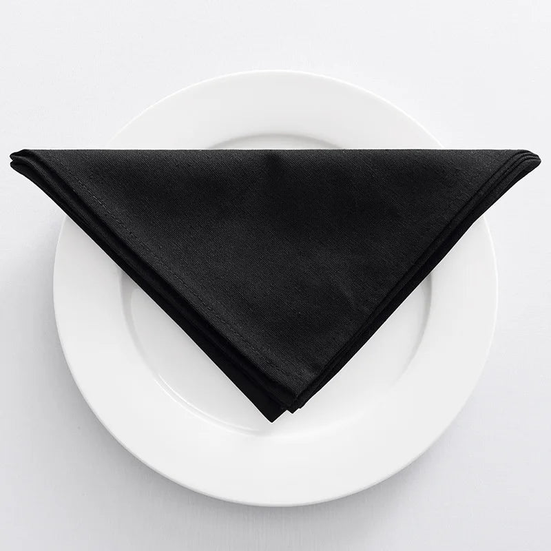 Modern satin table napkin set for receptions