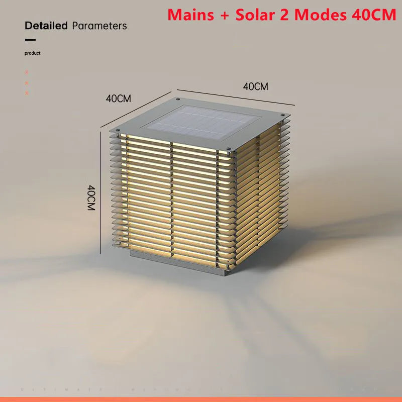 Modern solar lawn lamp for outdoor lighting