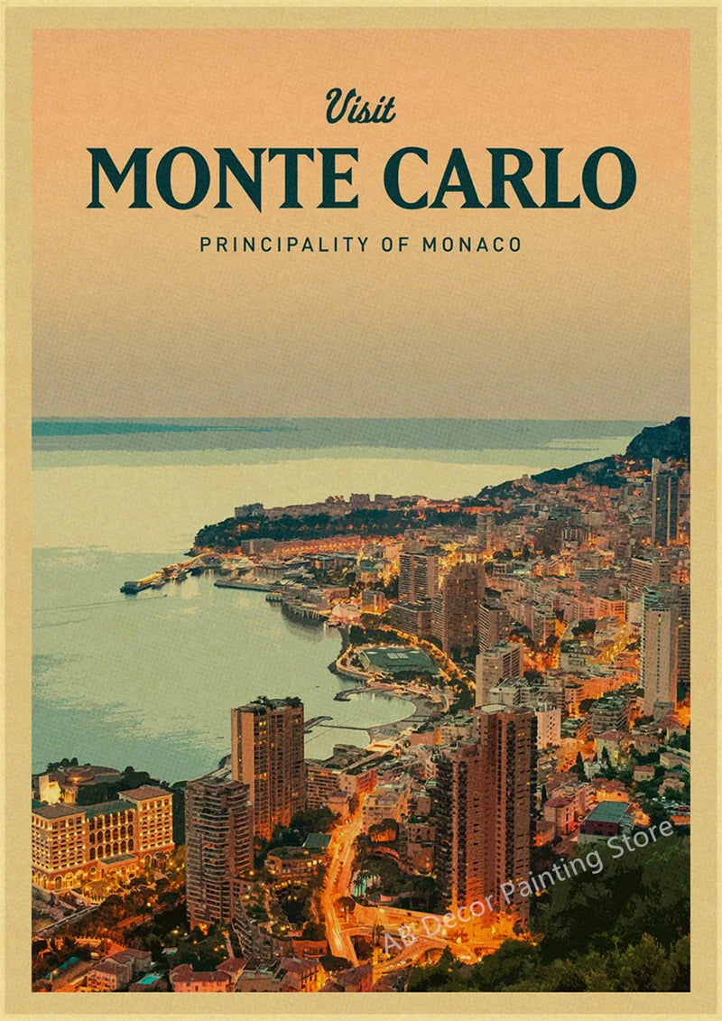 Vintage travel poster for tourism enthusiasts