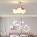 Moon-shaped ceiling light for modern and cosy children's room