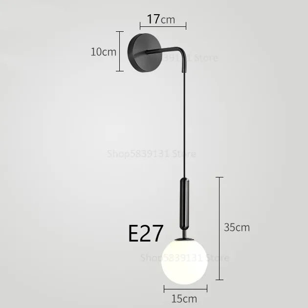 Modern nordic style LED wall light, simple decorative luxury - vue 10 sur 12
