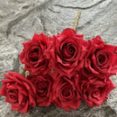 Artificial silk rose for decoration and wedding photography