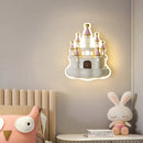 Cartoon castle wall light for cute children's room