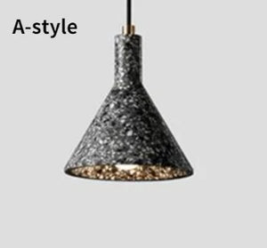 Retro industrial cement pendant light for bar and café
