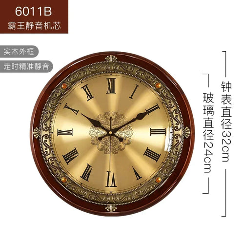 3d design retro silent wall clock for modern decoration - vue 13 sur 13