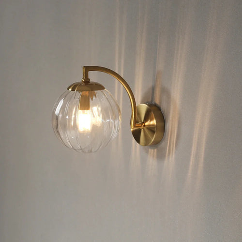 Nordic glass LED wall light - vue 5 sur 12