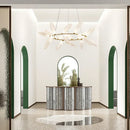 Modern nordic glass chandelier for interior decoration
