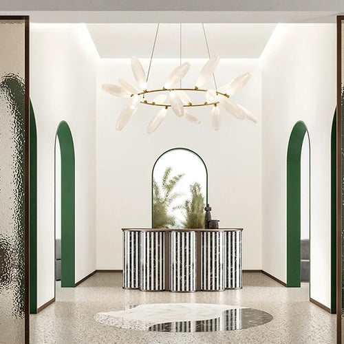 Modern nordic glass chandelier for interior decoration - vue 7 sur 14