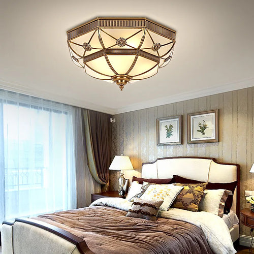Copper ceiling light for modern and elegant lighting - vue 6 sur 6