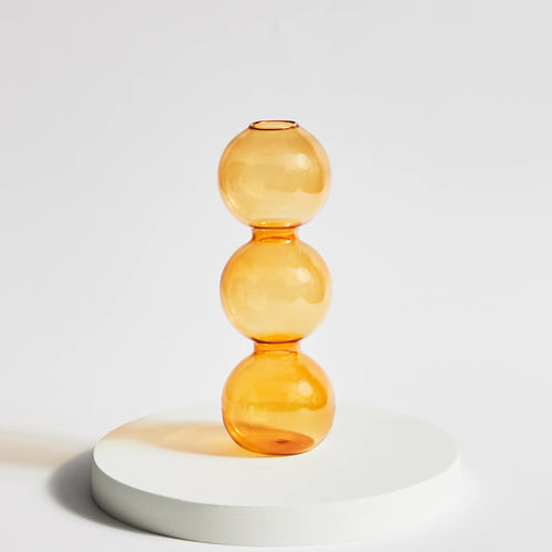 Conical glass candle holder for festive home decoration - vue 16 sur 17