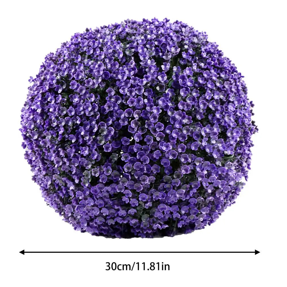 Artificial grass topiary balls for outdoor decoration