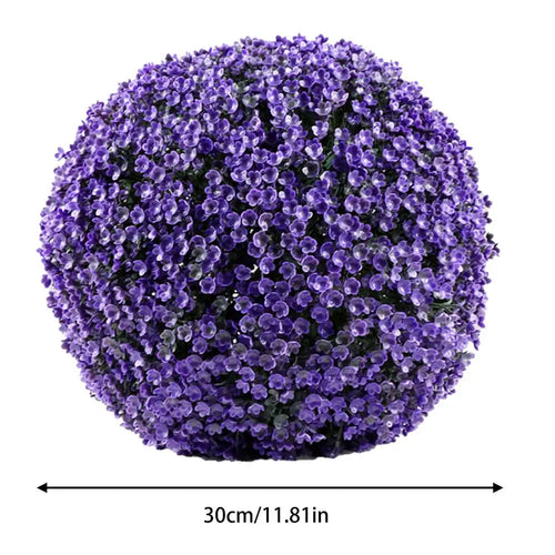 Artificial grass topiary balls for outdoor decoration
