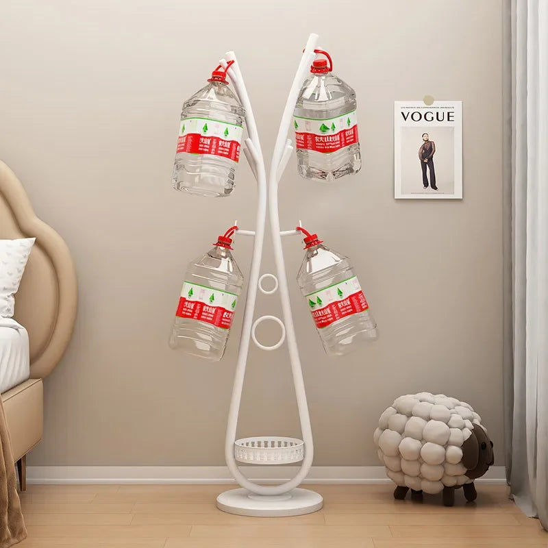 creative wrought iron vertical coat rack for clothes - vue 4 sur 14