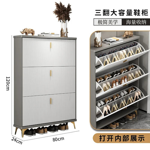 modern multi-layer shoe cabinet for optimal storage - vue 14 sur 18