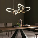 Irregular design galvanised stainless steel chandelier