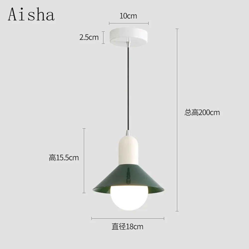 Minimalist LED pendant light for modern interior decor - vue 6 sur 9