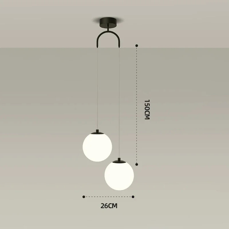Nordic pendant lamp for interior decoration - vue 8 sur 10