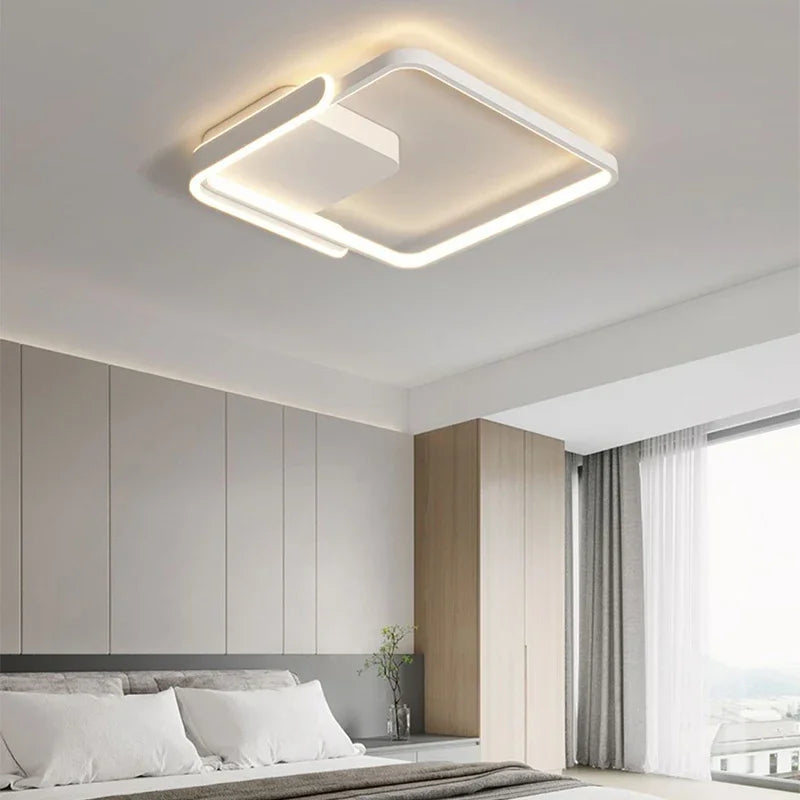 Modern LED ceiling light for interior decoration and a warm ambiance