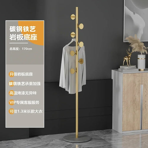 Multifunctional Floor Coat Rack, Hat Hanger, Tree Style, Freestanding Handbag Organizer, Luxury Storage Stand, 7 Hooks - vue 27 sur 28