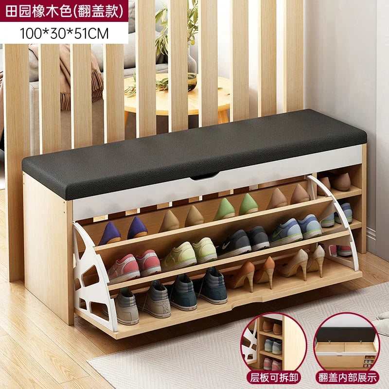 modern vertical storage shoe cabinets japanese design - vue 14 sur 21
