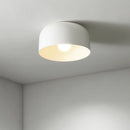 Modern LED ceiling light in metal for hotels and hallways