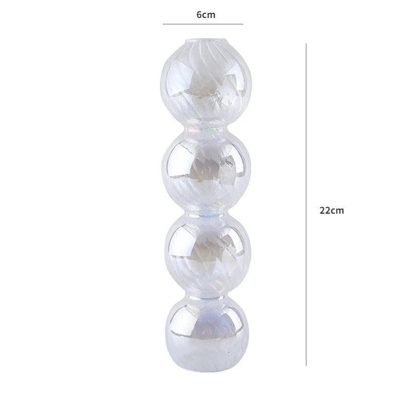 Nordic glass candle holder for weddings and flowers - vue 16 sur 22