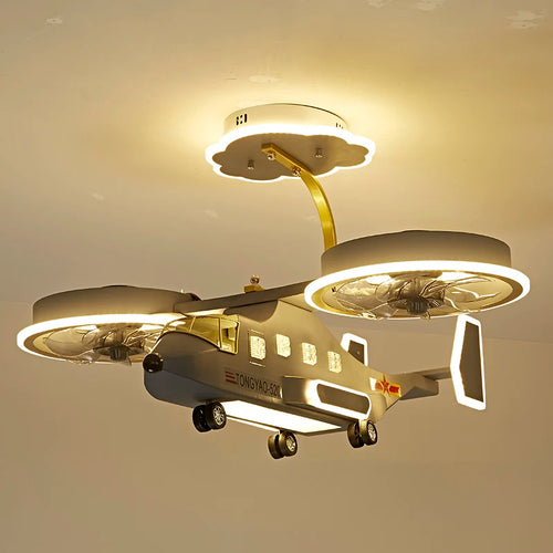 Modern LED ceiling light for boys' bedrooms - vue 2 sur 7