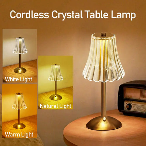Wireless touch LED table lamp - vue 5 sur 6