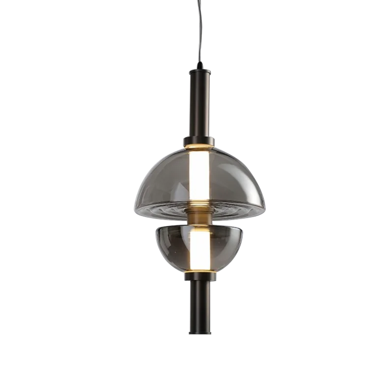 Nordic designer glass chandelier for modern spaces - vue 6 sur 11