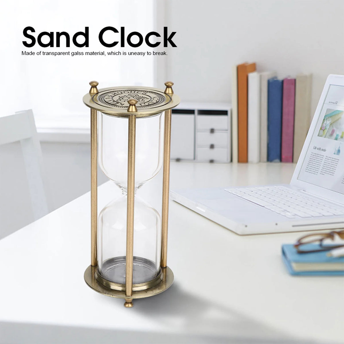 glass sand clock for decoration and gifts