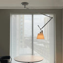 Fabric lampshade chandelier for restaurant, office, bar and public spaces