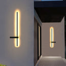 Minimalist art deco LED wall light for interiors