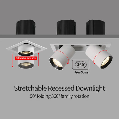 Modern and minimalist LED ceiling lights for commercial and domestic spaces - vue 2 sur 8