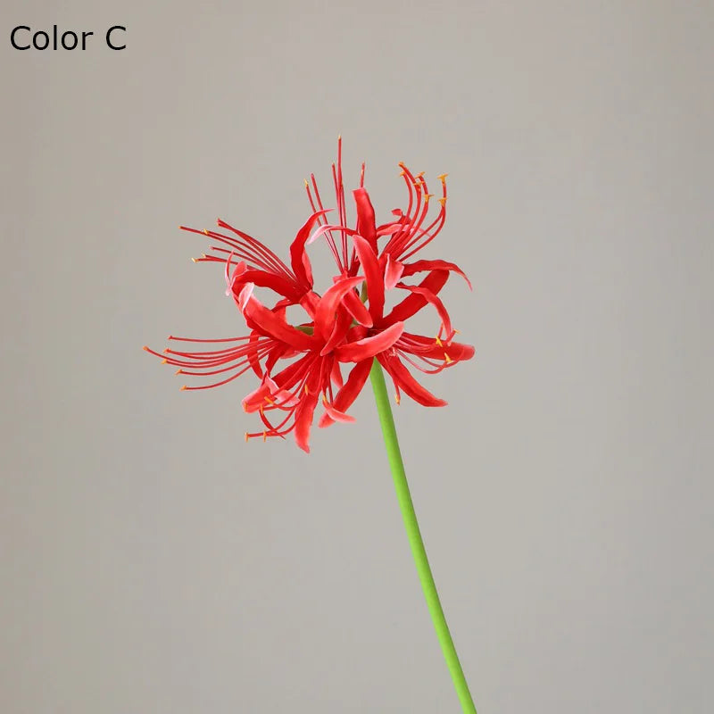 Artificial higanbana flower branch for wedding floral decoration - vue 7 sur 10