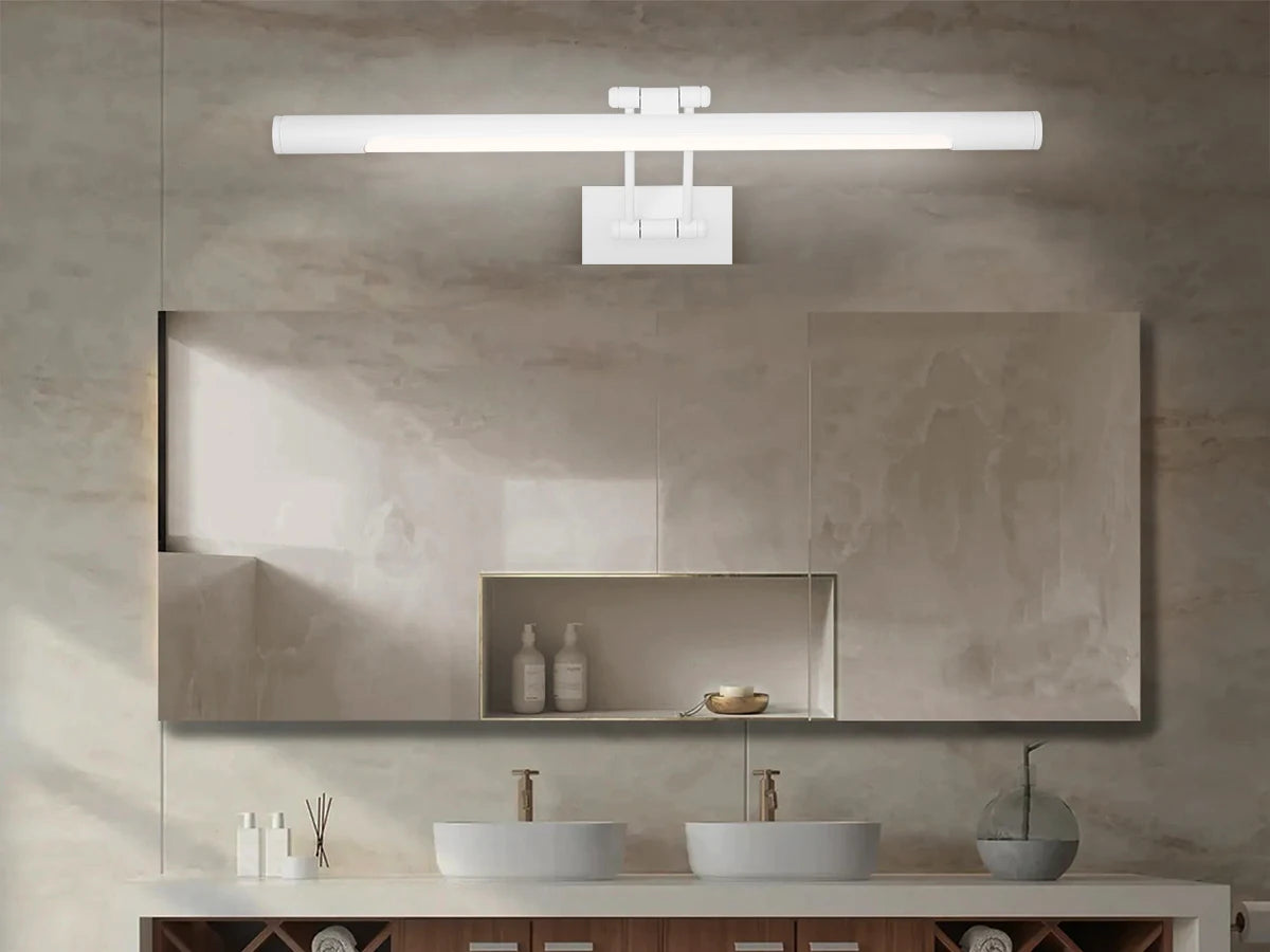 Modern adjustable angle waterproof LED mirror wall light - vue 2 sur 10