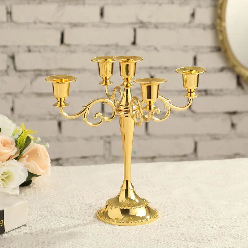 Metal conical candle holder for events and elegant decorations - vue 4 sur 13