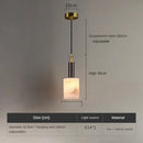 Modern minimalist Chinese marble chandelier for restaurant and bar