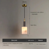 Modern minimalist Chinese marble chandelier for restaurant and bar